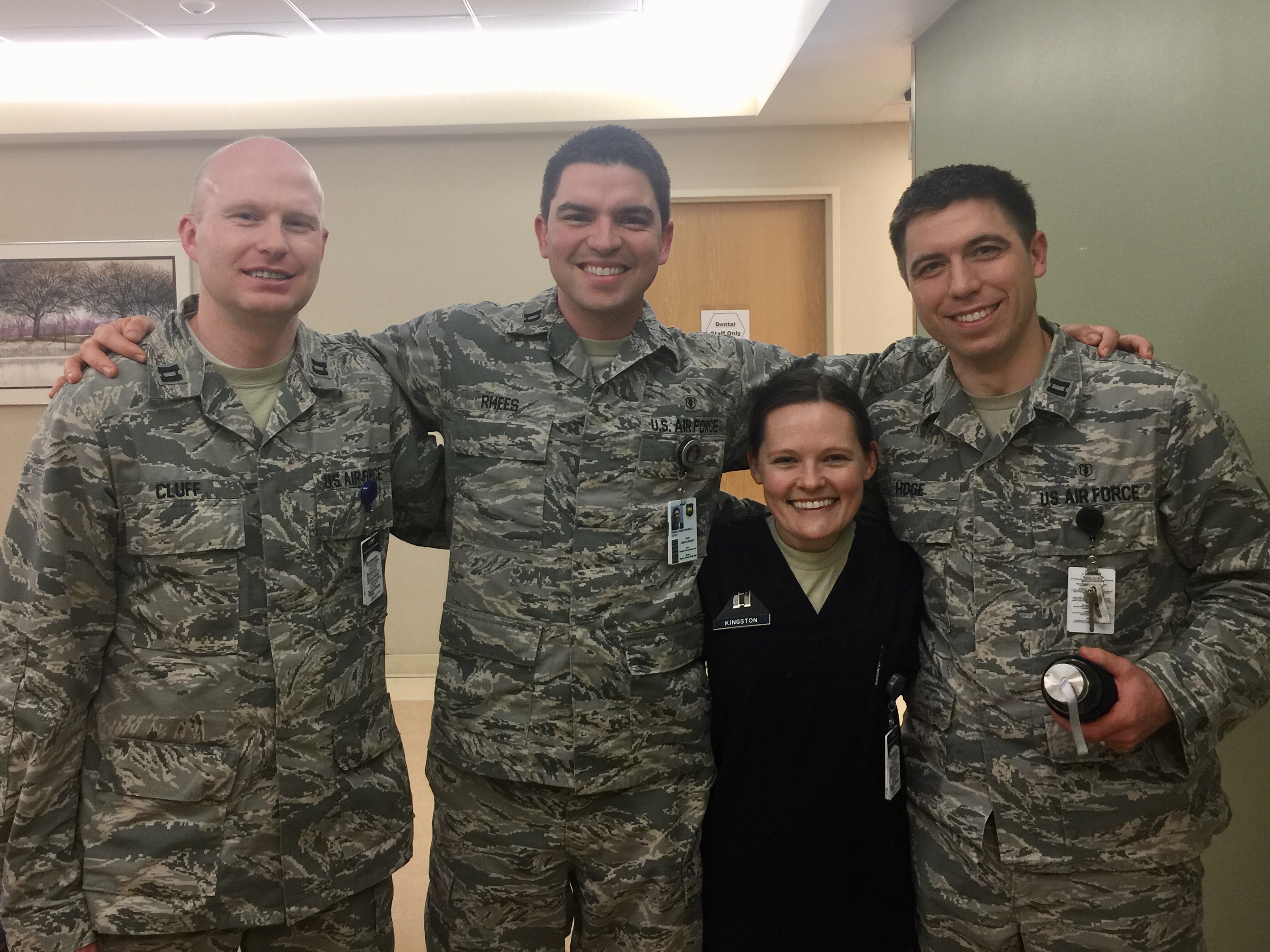 Sara with fellow Air Force dentists